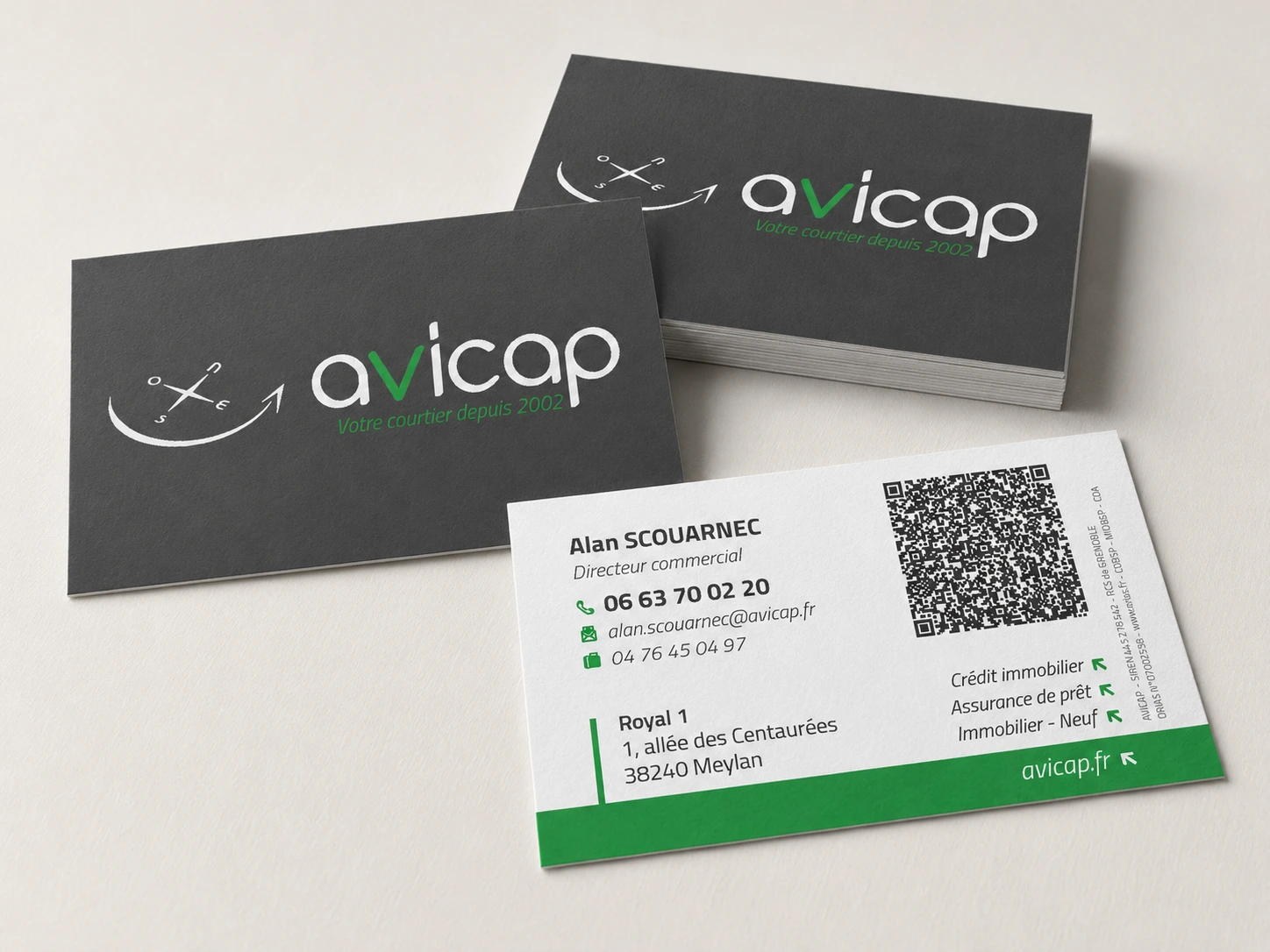 Cartes de visite — réseau AVICAP