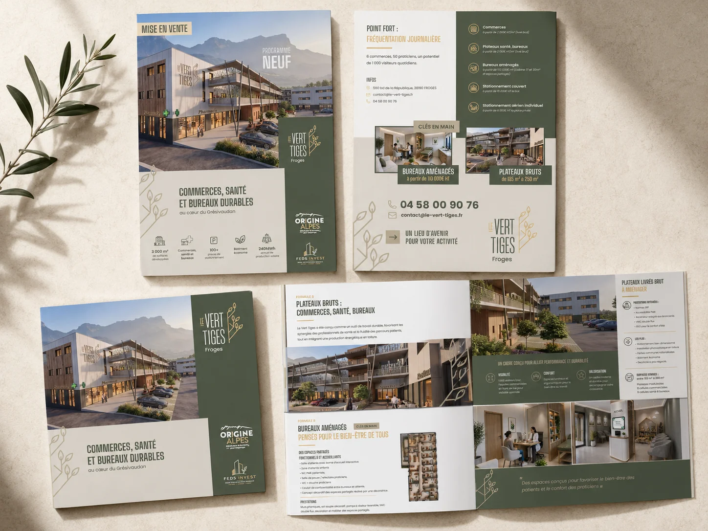 Campagne marketing — Promotion immobilier le Vert Tiges